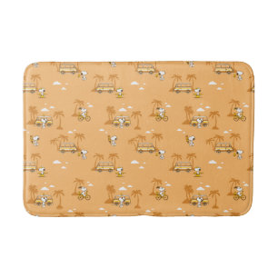Tapis De Bain Voyage sur route   Peanuts Snoopy Beach Motif