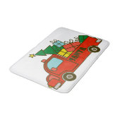 Tapis De Bain Vue latérale du camion père Noël Joyeux Noël (Angle)