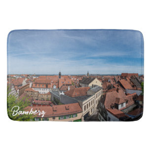 Tapis De Bain Vue panoramique de la vieille ville d'en haut à Ba