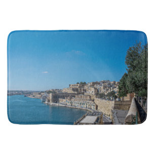 Tapis De Bain Vue panoramique sur le mur de la ville et le port