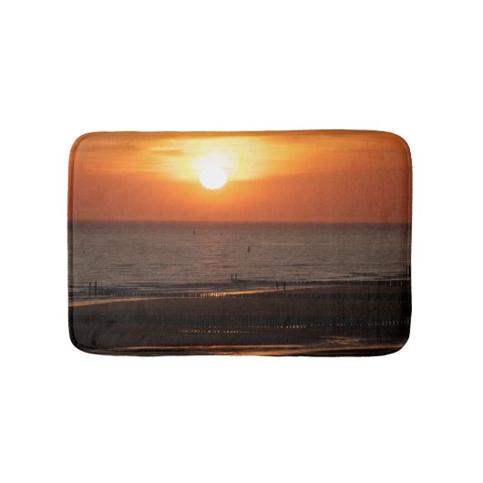 Tapis De Bain Vue sur la mer coucher du soleil (Devant)