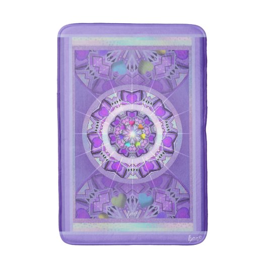 Tapis De Bain W2 pourpre (Devant (Vertical))