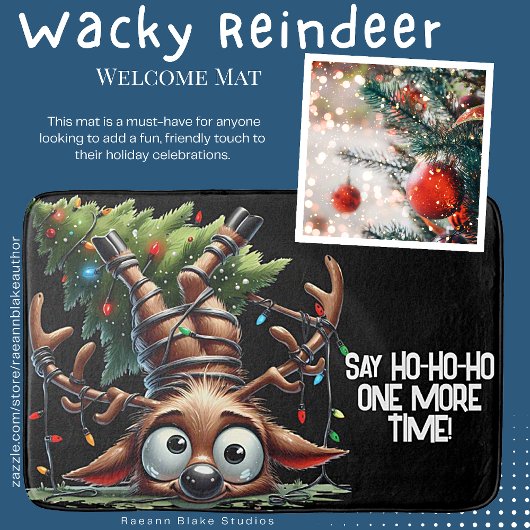 Tapis De Bain Wacky Reindeer