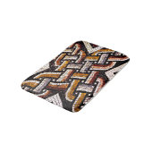 Tapis De Bain Warm Autumn Toned Roman Tile Mosaic (Angle)