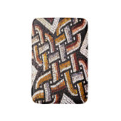 Tapis De Bain Warm Autumn Toned Roman Tile Mosaic (Devant (Vertical))