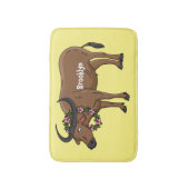 Tapis De Bain Water buffalo with flowers (Devant (Vertical))