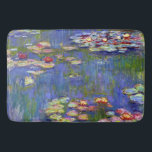 Tapis De Bain Water Lily Pond Claude Monet Art Art<br><div class="desc">Lys d'eau, ch. 1916, est l'une d'une série de peintures de fleurs de nénuphars de l'impressionniste français Claude Monet les peignant à son étang de jardin à partir du début des années 1900. À cette époque, il construisit son jardin fleuri dans l'intention de l'utiliser comme inspiration pour créer des peintures...</div>