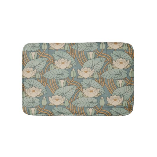 Tapis De Bain Water Lys Lily Art Nouveau Nature (Devant)