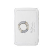 Tapis De Bain Watercolor Life Preserver Beach House (Devant (Vertical))