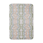 Tapis De Bain Watercolor Mopping Brushstrokes Pattern In Pastel (Devant (Vertical))
