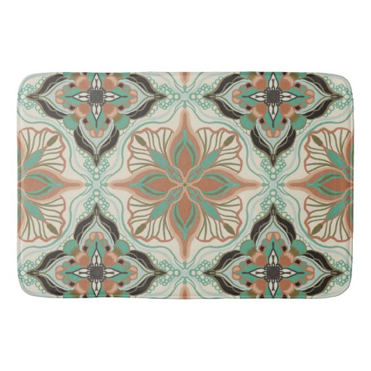 Tapis De Bain Watercolor Moroccan (Devant)