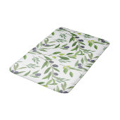 Tapis De Bain Watercolor Olive Pattern (Angle)