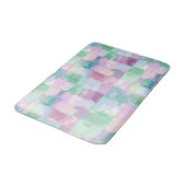 Tapis De Bain Watercolor Purple Floral  (Angle)