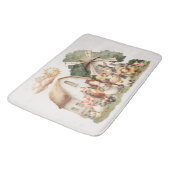 Tapis De Bain Watercolor Whimsical Farm Animals (Angle)