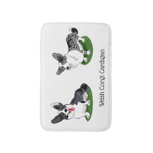 Tapis De Bain Welsh Corgi Cardigans (Devant (Vertical))