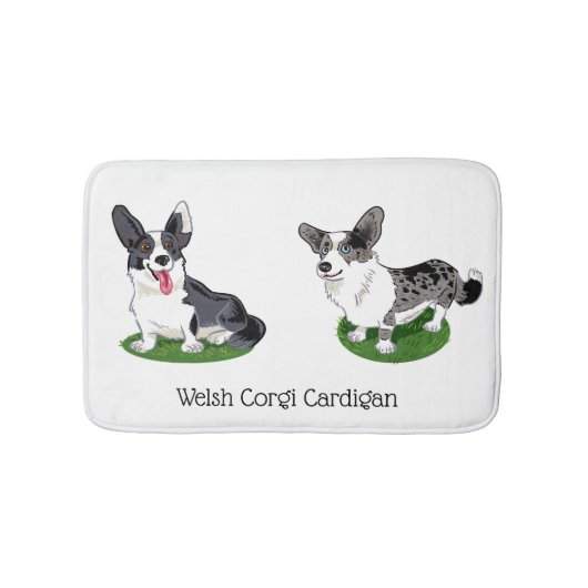 Tapis De Bain Welsh Corgi Cardigans (Devant)