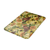 Tapis De Bain Wens et fleurs sur jaune pâle (Angle)