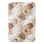 Tapis De Bain Western Brown Cream Southwest Floral (devant Vertical)