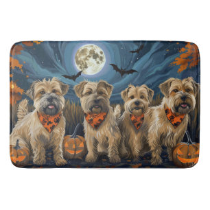 Tapis De Bain Wheaten Terrier Halloween Éffrayant