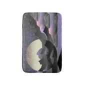 Tapis De Bain Whimsical Moon and Mountains Abstract Art (Devant (Vertical))