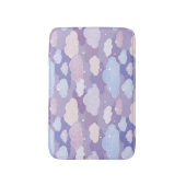 Tapis De Bain Whimsical Pastel Clouds et étoiles Motif (Devant (Vertical))