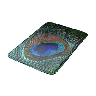 Tapis De Bain Whimsstylish Joli Peacock Motif