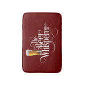 Tapis De Bain Whisperer de bière (blanc) (Devant (Vertical))