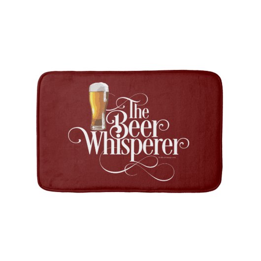 Tapis De Bain Whisperer de bière (blanc) (Devant)