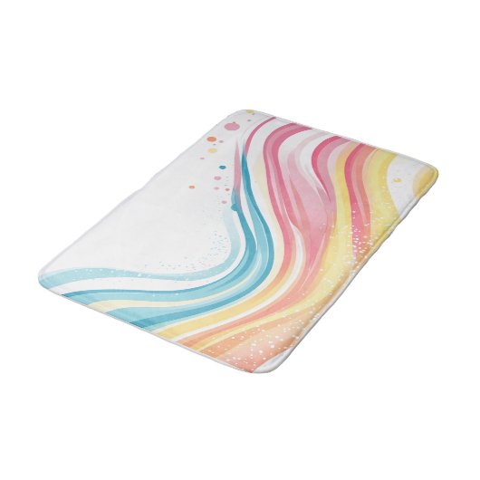 Tapis De Bain Whispers arc-en-ciel (Angle)