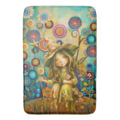 Tapis De Bain Whispers Magiques Parmi Les Fleurs (devant Vertical)