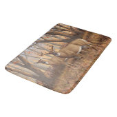 Tapis De Bain White Deer Buck & Doe Automne Maple Woods (Angle)