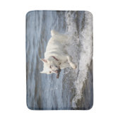 Tapis De Bain White German Shepard sur le lac George (Devant (Vertical))