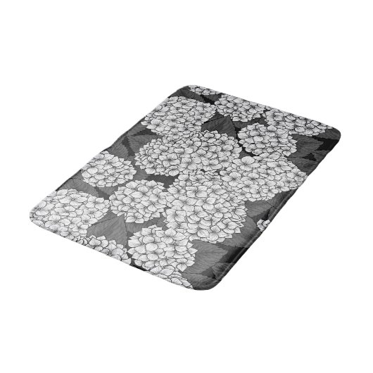 Tapis De Bain White hydrangea (Angle)