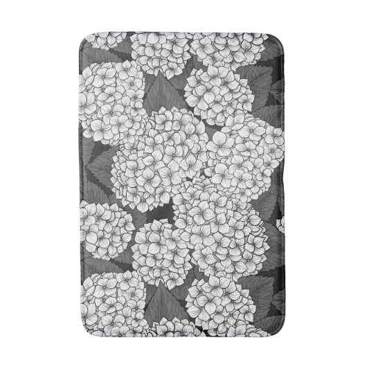 Tapis De Bain White hydrangea (Devant (Vertical))