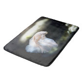 Tapis De Bain White siamese Fighting Fish (Angle)