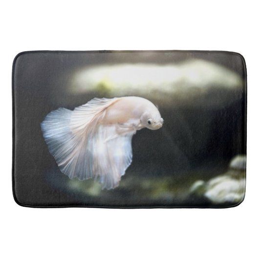 Tapis De Bain White siamese Fighting Fish (Devant)
