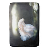 Tapis De Bain White siamese Fighting Fish (devant Vertical)