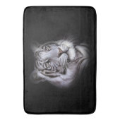 Tapis De Bain White Tiger Face (devant Vertical)