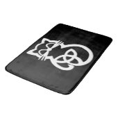 Tapis De Bain White Trinity Knot Celtic Chat Bain Mat (Angle)