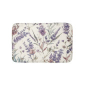 Tapis De Bain Wildflower Lavender Boho Botanical Floral (Devant)