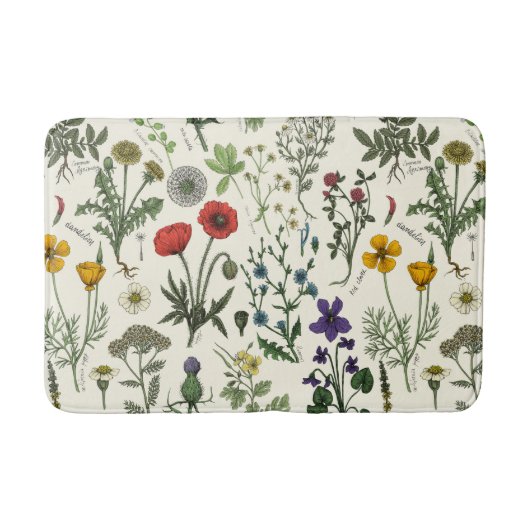 Tapis De Bain Wildflowers collage (Devant)