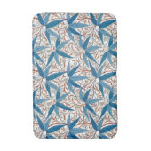 Tapis De Bain William Morris Bamboo Print, Denim Blue & White (Devant (Vertical))