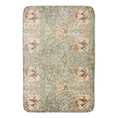 Tapis De Bain William * Morris Chèvrefeuille Botanique Vert Pêch (devant Vertical)