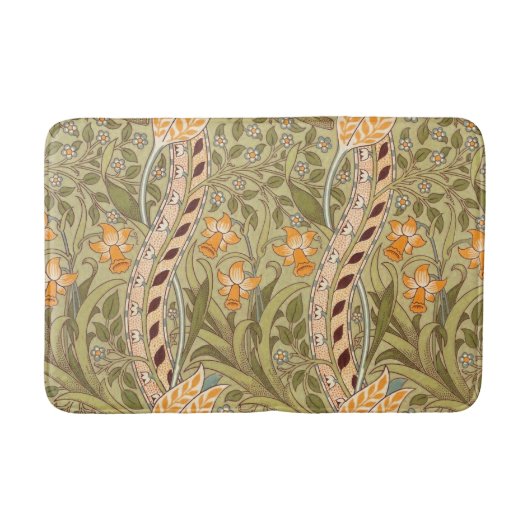 Tapis De Bain William Morris Daffodil Garden Flower Classic Bota (Devant)