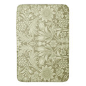 Tapis De Bain William Morris Fleur verte tournesol (devant Vertical)