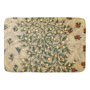 Tapis De Bain William Morris Floral Fruit Jardin Fleur Classique