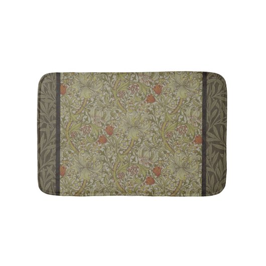 Tapis De Bain William Morris Floral Lys willow art design (Devant)