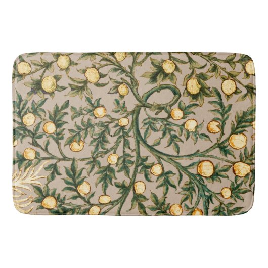 Tapis De Bain William Morris Fruit Floral Jardin Fleur Classique (Devant)