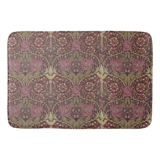 Tapis De Bain William Morris, Honeysuckle, floral. (Devant)
