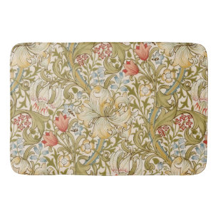 Tapis De Bain William Morris Lily Art Nouveau Floral